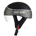 SleekShell Vintage Half Helmet with Visor