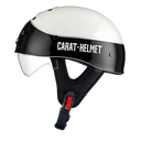 SleekShell Vintage Half Helmet with Visor