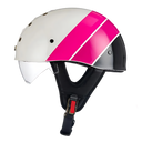 SleekShell Vintage Half Helmet with Visor