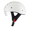 SleekShell Vintage Half Helmet with Visor