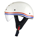 SleekShell Vintage Half Helmet with Visor