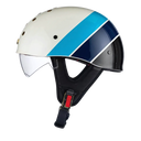SleekShell Vintage Half Helmet with Visor