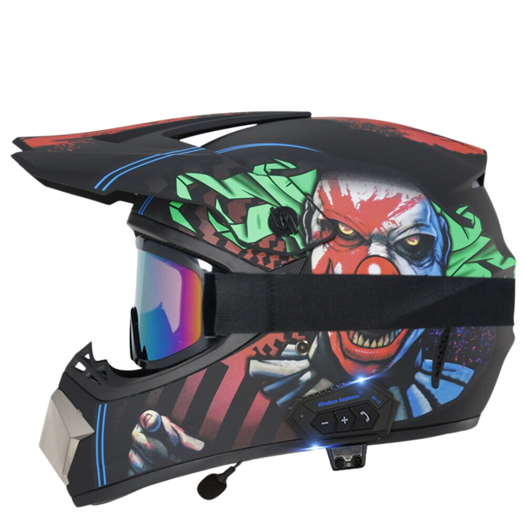 Aegis X9 Motocross Helmet with Bluetooth Headset Riders Gear Store