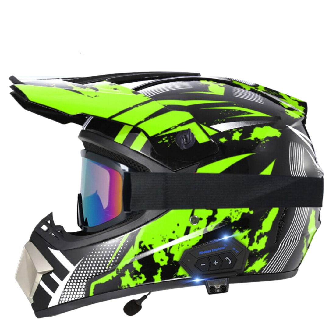 Green dirt hot sale bike helmets