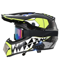 Aegis X9 Motocross Helmet with Bluetooth Headset
