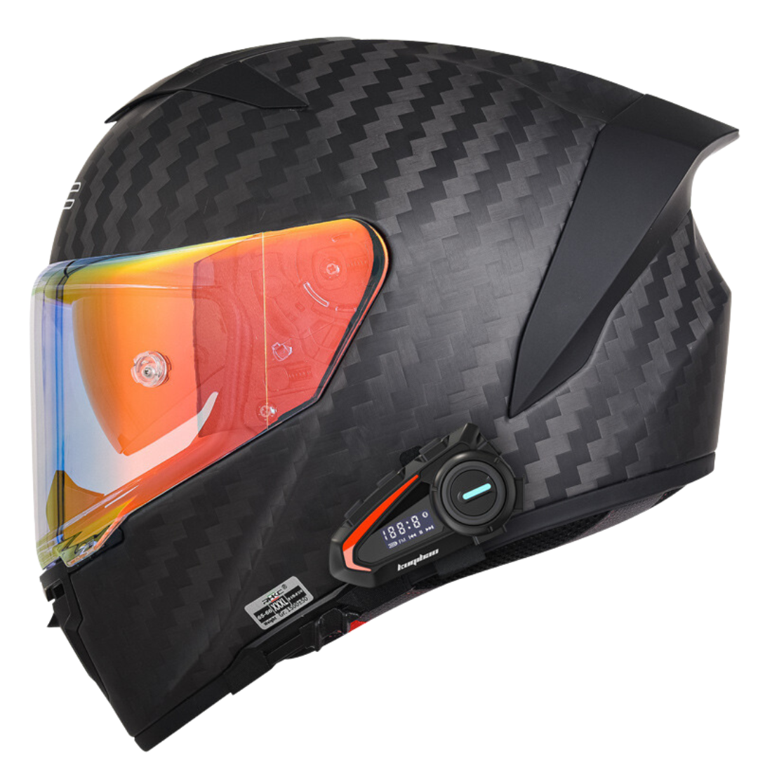 K3 Carbon Fiber Helmet Bluetooth Headset Gear Rider