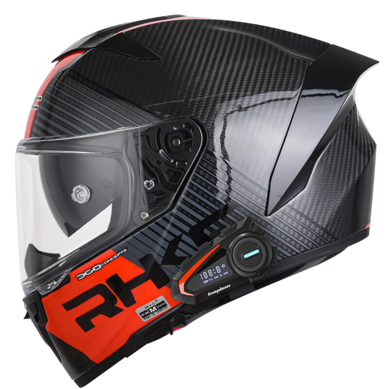 K3 Carbon Fiber Helmet Bluetooth Headset Gear Rider