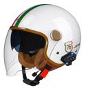 RetroRide Smart Bluetooth Open-Face Motorcycle Helmet with Dual Sun Visors