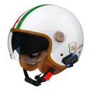 RetroRide Smart Bluetooth Open-Face Motorcycle Helmet with Dual Sun Visors