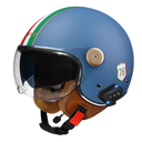 RetroRide Smart Bluetooth Open-Face Motorcycle Helmet with Dual Sun Visors