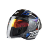 RetroRide Classic Open-Face Motorcycle Helmet with Double Visor