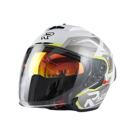 RetroRide Classic Open-Face Motorcycle Helmet with Double Visor