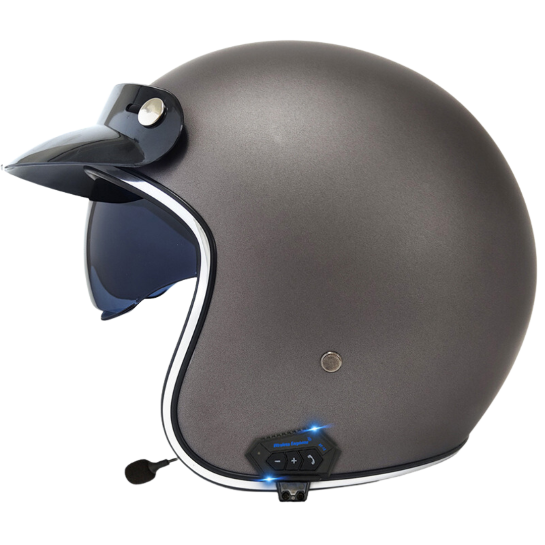 N1 3/4 Open Face Helmet with Bluetooth headset