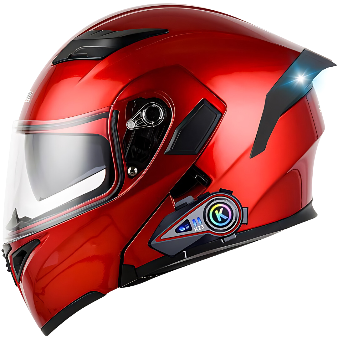 R6s Modular Helmet with 2 Riders Intercom Bluetooth Headset