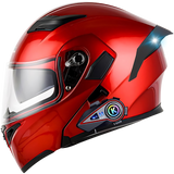 R6s Modular Helmet with 2-3 Riders Intercom Bluetooth Headset – IPX6 Waterproof, AI Voice Control