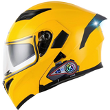 R6s Modular Helmet with 2-3 Riders Intercom Bluetooth Headset – IPX6 Waterproof, AI Voice Control