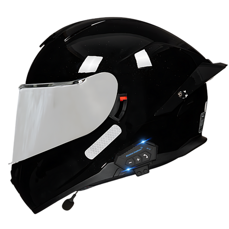 B1 Full Face Motorcycle Helmet with Integrated Bluetooth