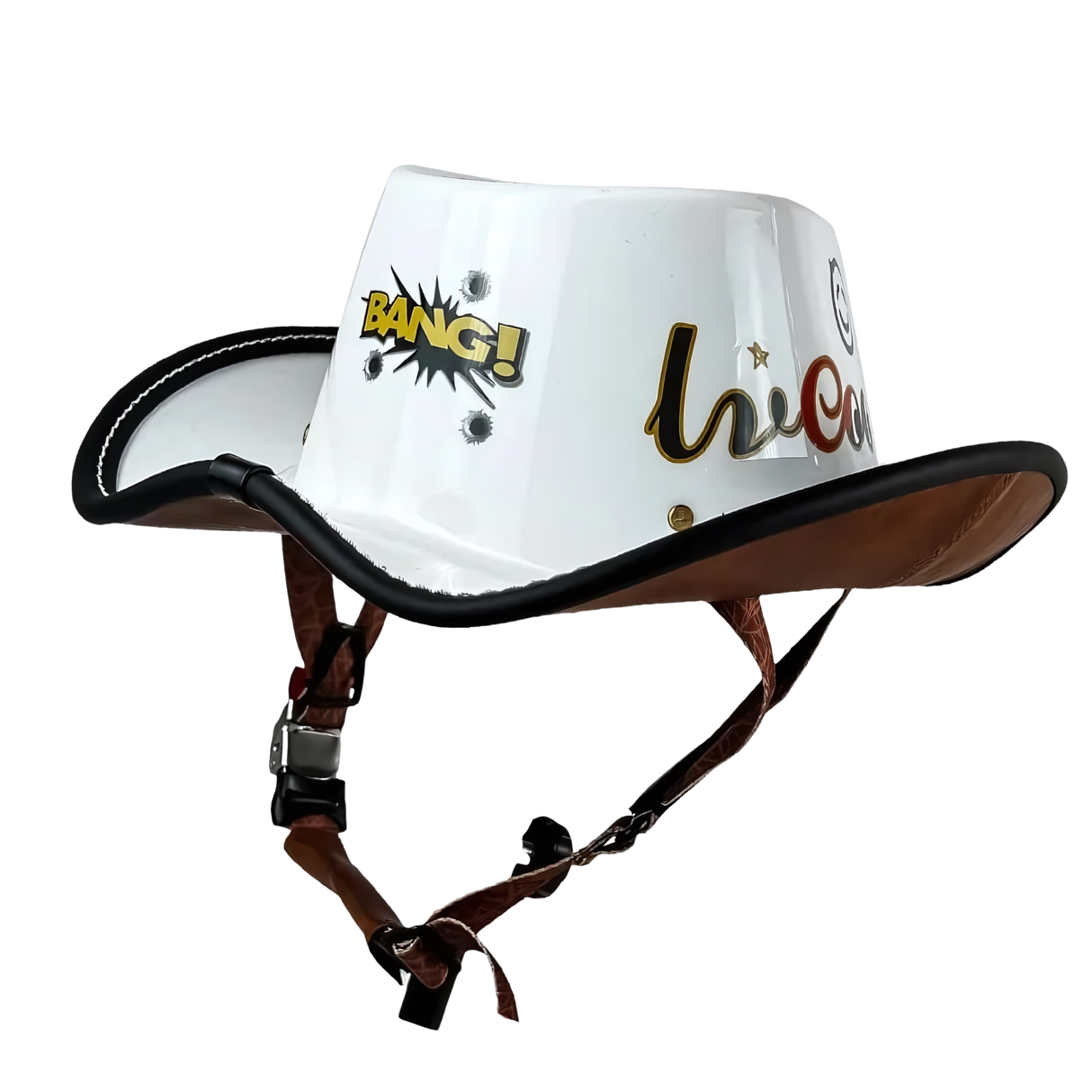 Retro Cowboy Motorcycle Helmet