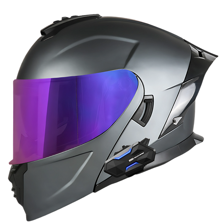 bluetooth enabled motorcycle helmets under 200 Full Face DOT Approved for Men Women Adults, Dual Visors Flip up Modular Bluetooth Integrated Motorcycle Helmet : Automotive Winding lines throughout Ruroc EOX 2.0 Pulse Gold