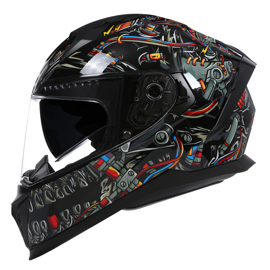 X7 Full Face Helmet – ABS Hard Shell, Anti-Fog