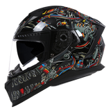 X7 Full Face Helmet – ABS Hard Shell, Anti-Fog