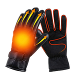 Leather USB Heated Winter Gloves - Touchscreen