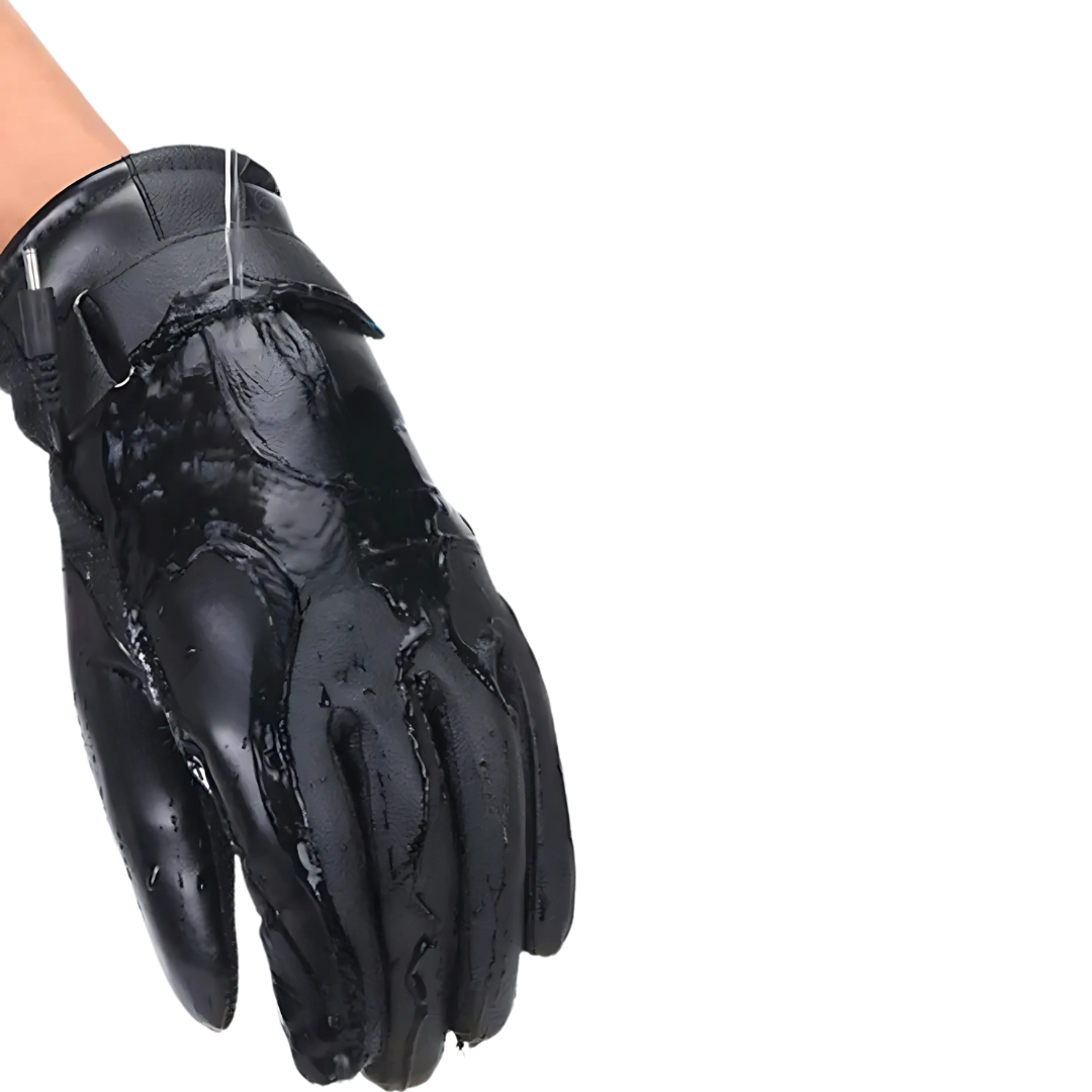 Leather USB Heated Winter Gloves - Touchscreen