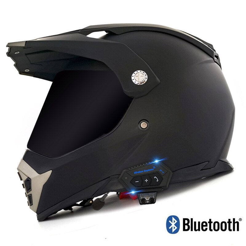 Rampart S1 Motocross Helmet with Bluetooth Headset Riders Gear Store