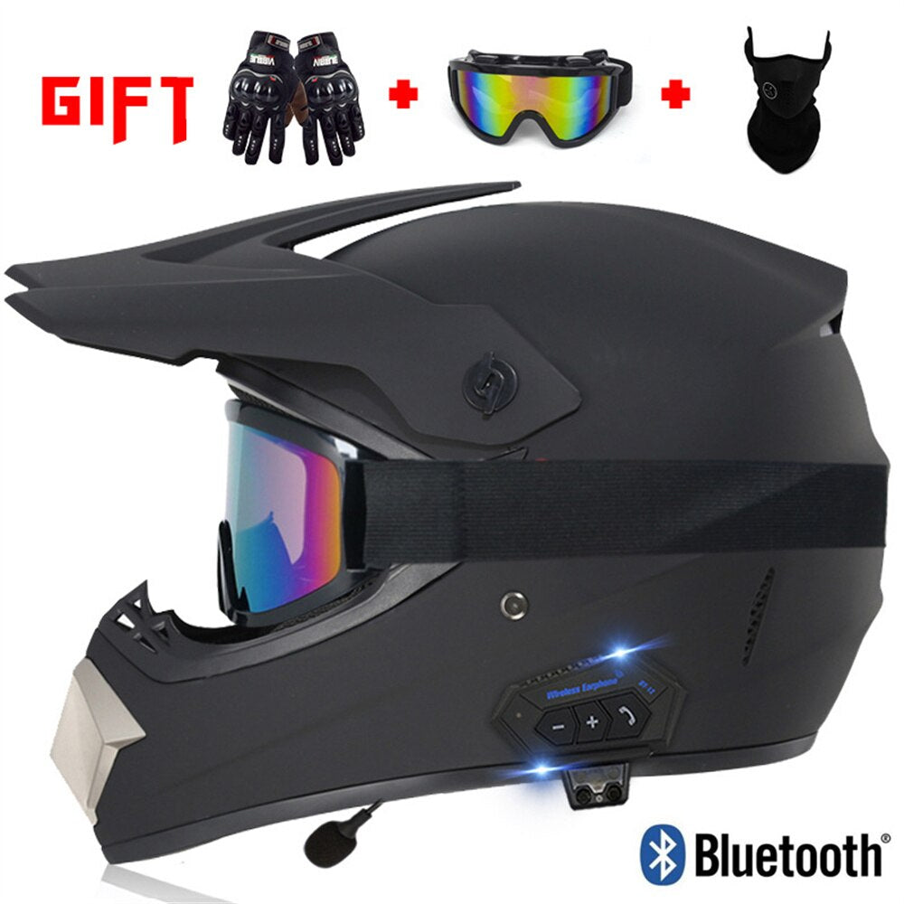 Aegis X9 Motocross Helmet with Bluetooth Headset Riders Gear Store