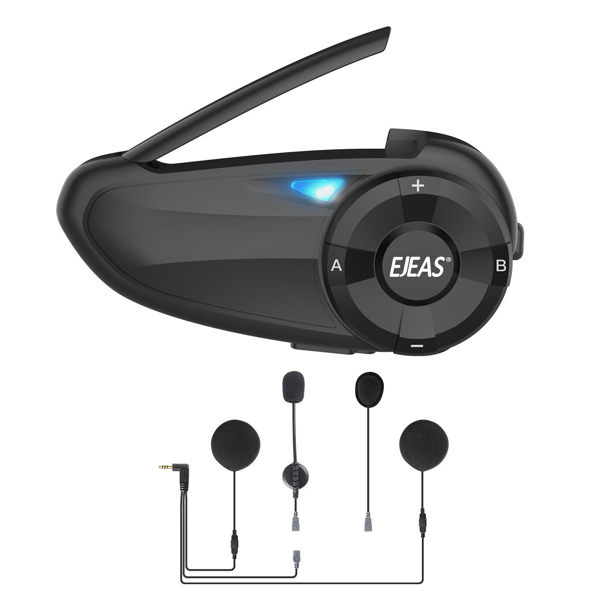 Q7 Motorcycle Helmet Bluetooth 5.0 Intercom - Waterproof, FM