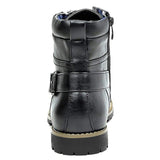 Motorcycle Winter Leather Ankle Boots
