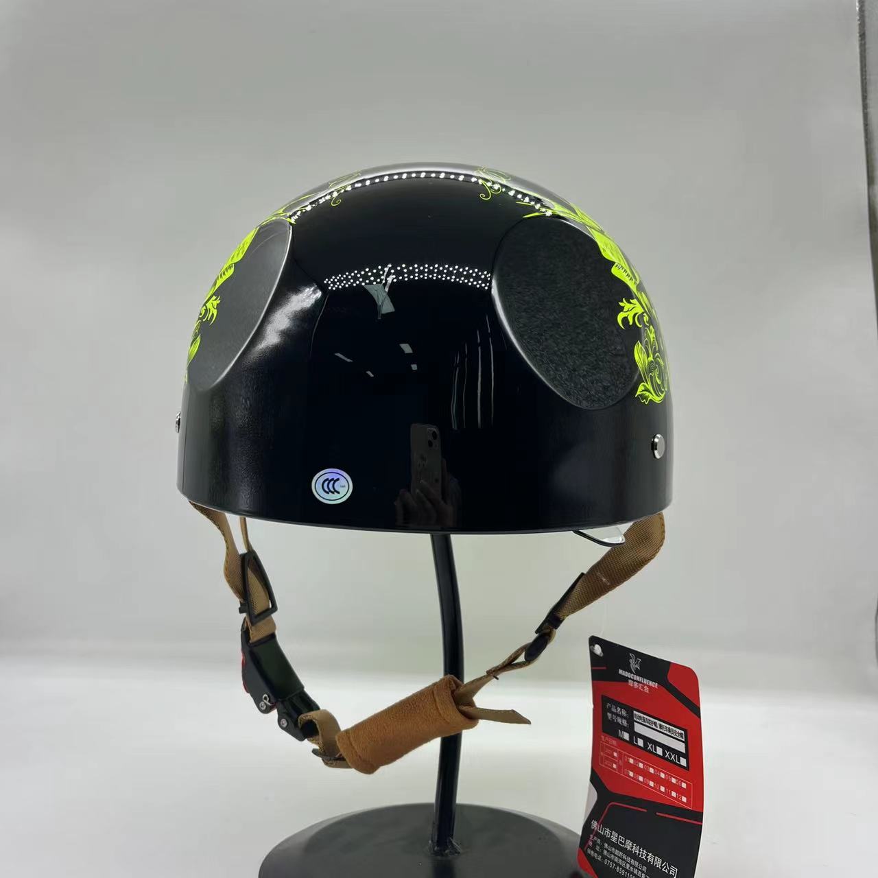 Baseball Motorcycle Helmet Builtin Visor Gear Rider