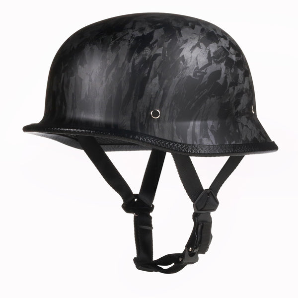 best low profile german motorcycle helmet Mayan Style Half Helmet - Lightweight German Style DOT Approved Helmet