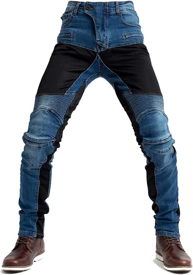 Mens Motorcycle Jeans Summer Pants Waterproof Trousers with Armour  Protective | eBay
