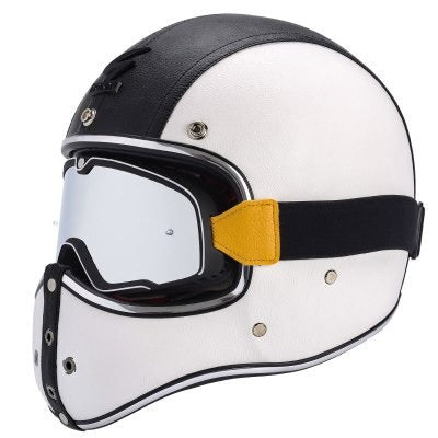 Full Face Predator Leather Helmet