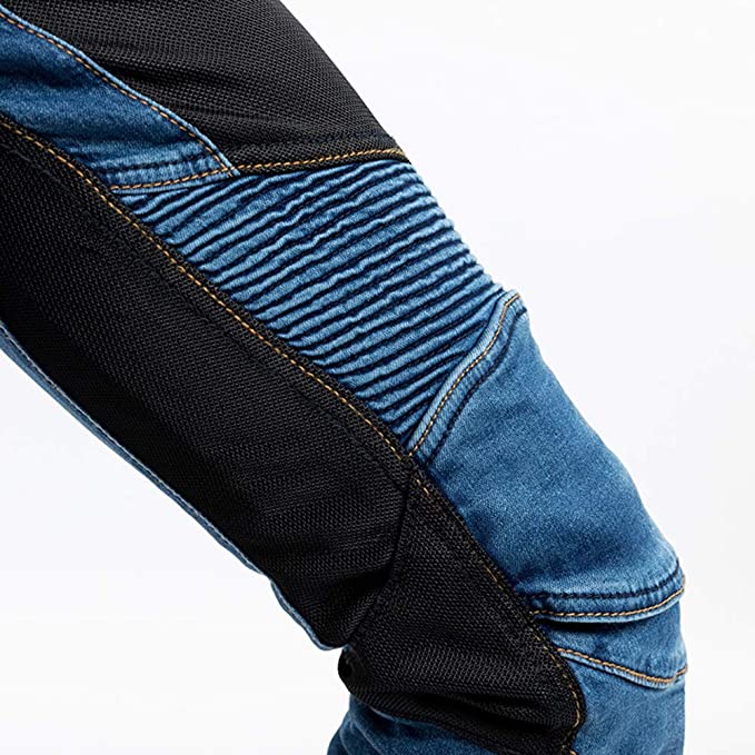Female Denim Motorcycle Pants, For Motorcycle Jeans Armor Pants Kevlar Bike  Protective Pants, 4xCE Pads (Color : Blue, Size : Large) : :  Automotive