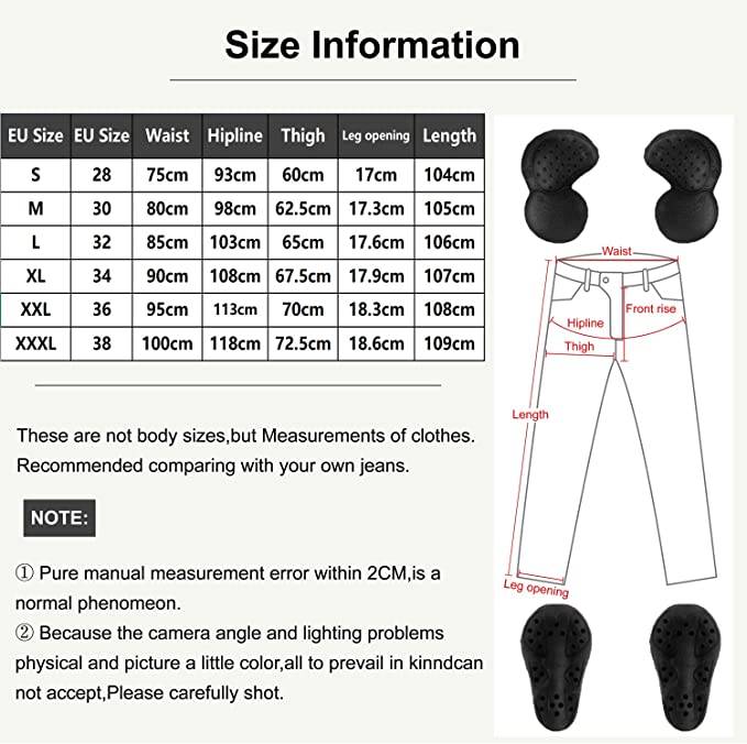 Motorcycle Riding Jeans Kevlar Motorbike Racing Pants with Removable Armored