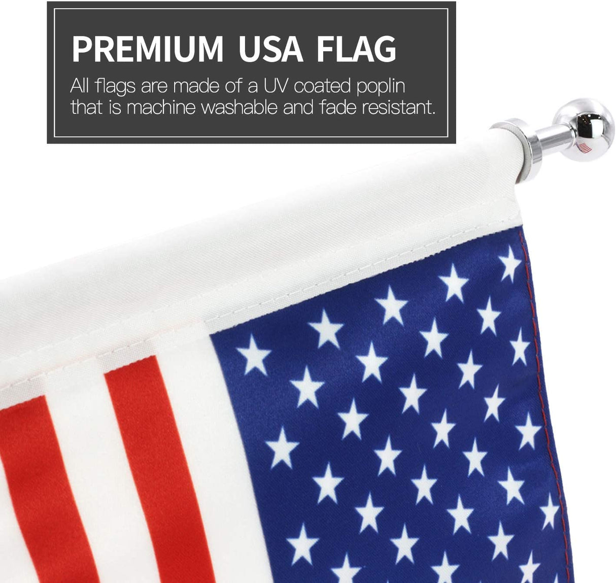 Motorcycle Flagpole Mount - American Flag – Riders Gear Store