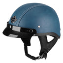 Retro Leather Half Helmet