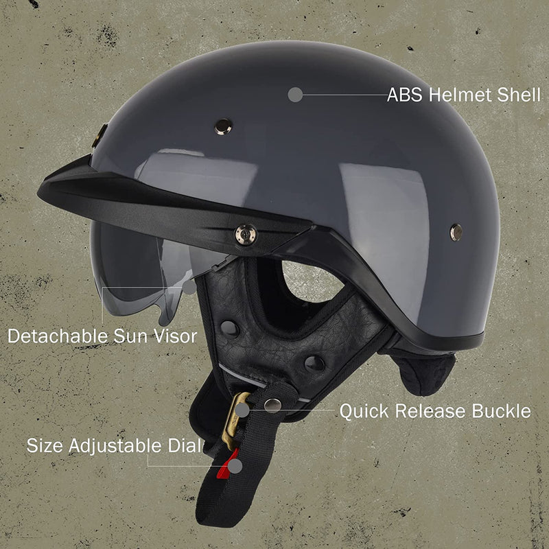 S-1 Half Helmet - Retractable Visor