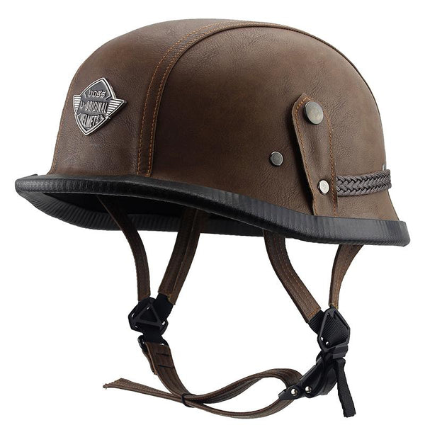 german helmets motorcycle German Leather Half Helmet