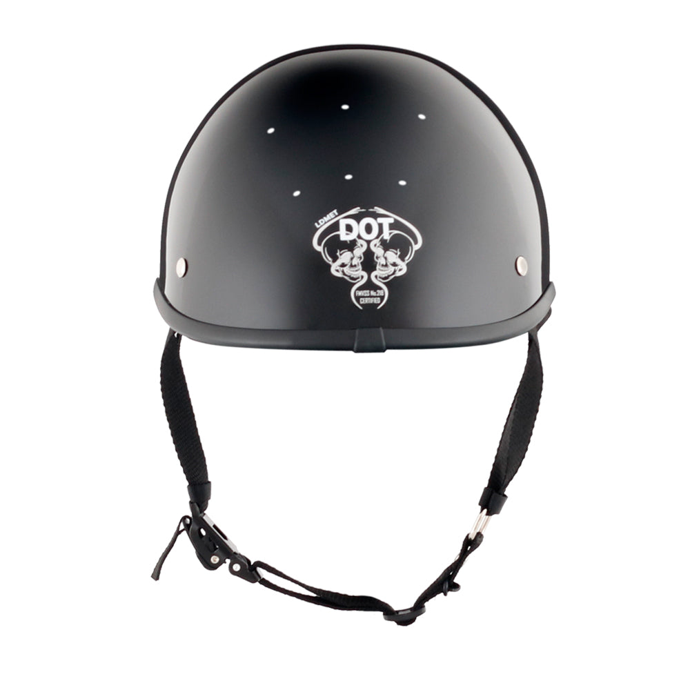 Smallest Polo SOA  Half Helmet - Gloss Black