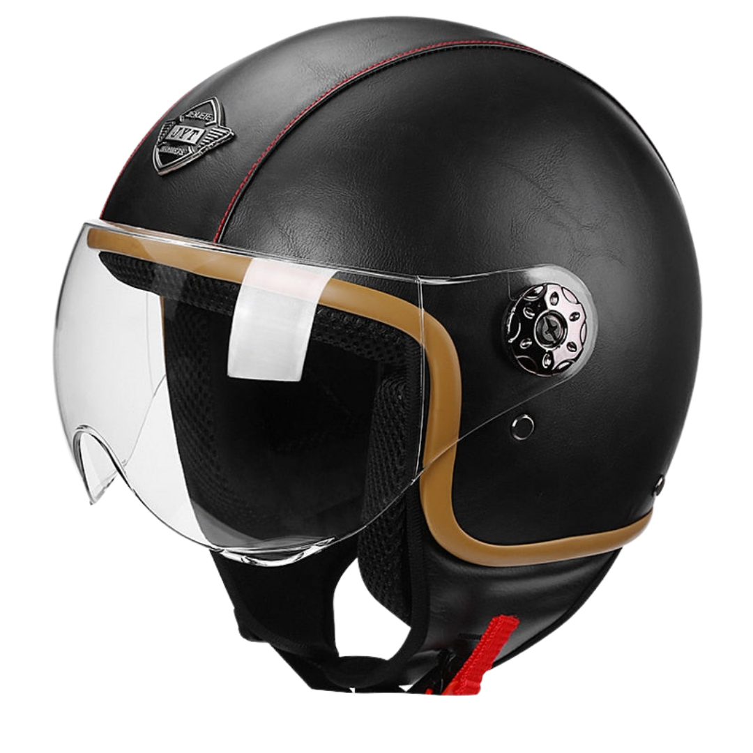 Classic Leather Helmet 3/4