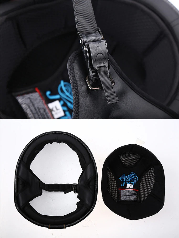 Retro Leather Half Helmet – Riders Gear Store
