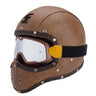 Full Face Predator Leather Helmet