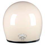 Full Face Retro Motorcycle Helmet - Cafe Racer - Gloss White