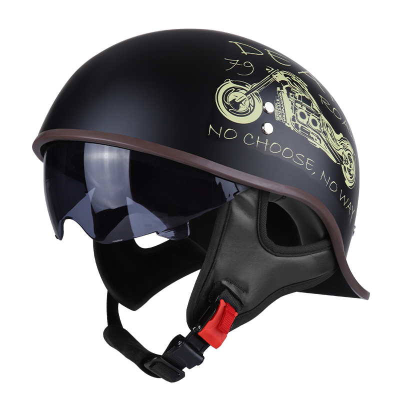 TAKIZAWA Half Helmet - Curved Style – Gear Rider TAKIZAWA Half Helmet - Curved Style – Gear Rider