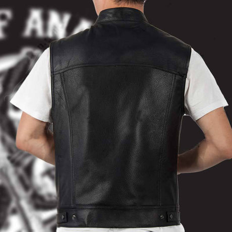 SOA Leather Biker Club Vest