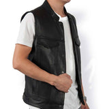 SOA Leather Biker Club Vest