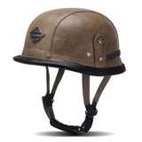 German Leather Half Helmet
